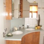 Badezimmer Möbel, Massivholz, Wurzelfurniert, Hochglanz Lack, Mineralwerkstoff Waschtisch, Schreinerei Adolf Seegerer, Vilseck, Amberg, Sultbach-Rosenberg, Hirschua, Weiden, Gebenbach